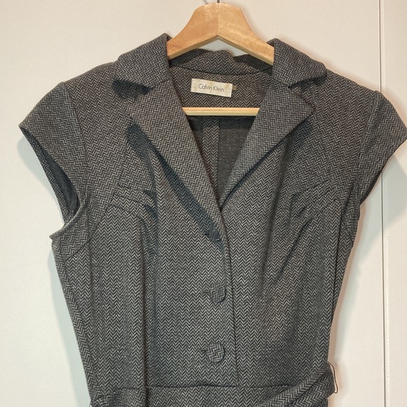 Calvin Klein herringbone pattern dress - Picture 3 of 7